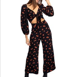 Blue Life Tie Jumpsuit